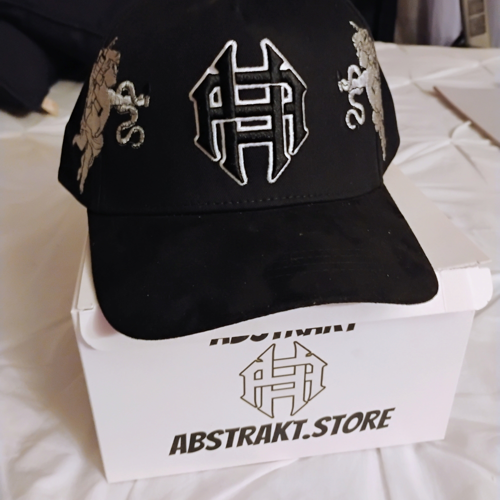 Black Embroidered Cap
